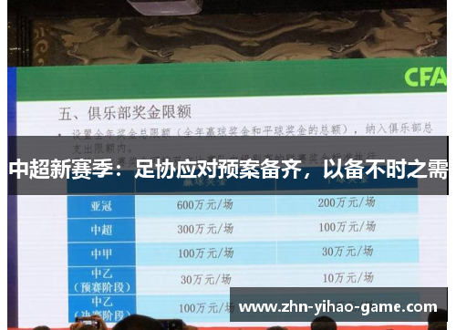 中超新赛季：足协应对预案备齐，以备不时之需