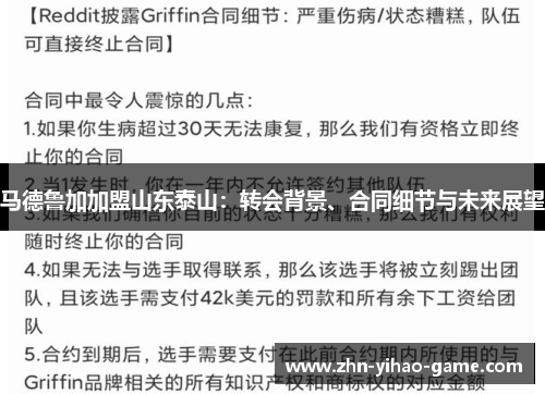 马德鲁加加盟山东泰山：转会背景、合同细节与未来展望